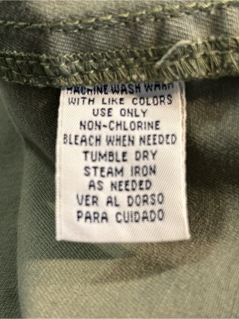 Vintage Cabin Creek Olive Barn Chore Jacket Denim Collar Plaid Lined Women’s M